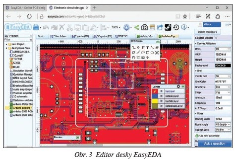EasyEDA – další návrhový systém k dispozici zdarma na cloudu 2
